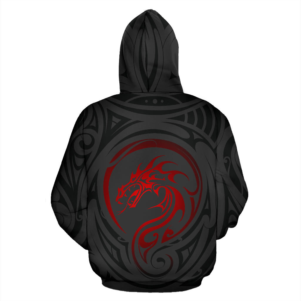 Red Dragon Maori Hoodie