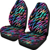 Colorful Abstract Zig Zag Car Seat Covers
