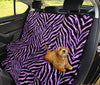Pink Animal Print Car Back Seat Pet Cover