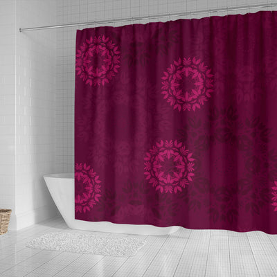 Magenta Mandalas Shower Curtain