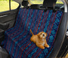 Blue Ethnic Stripes Car Back Seat Pet Cover