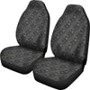 Dark Grey Abstract Pattern Car Seat Covers