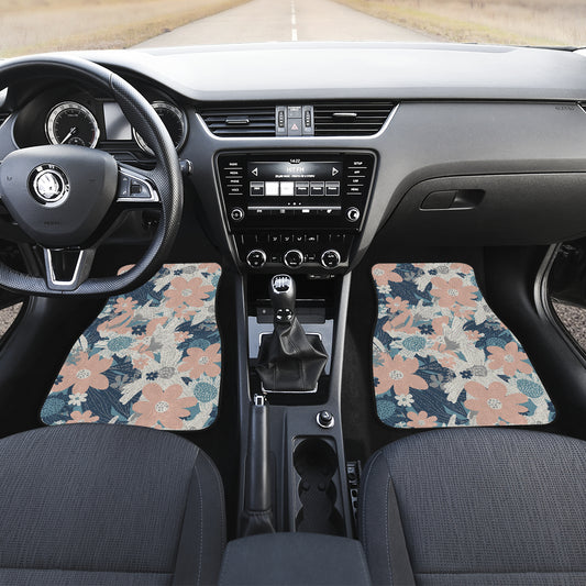 Abstract Flowers Car Floor Mats