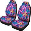 Blue Pink Floral Car Seat Covers