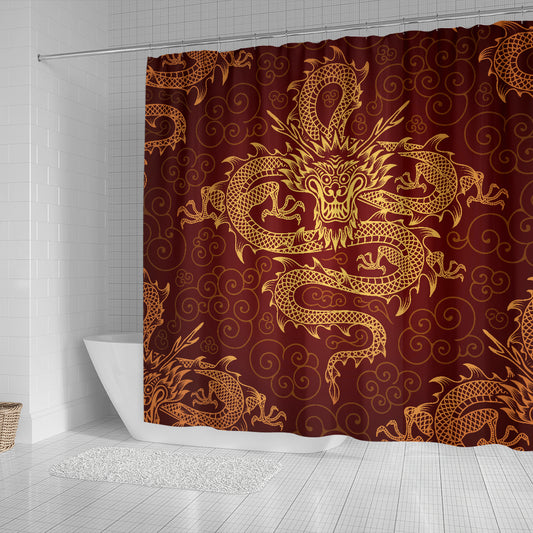 Red Dragon Shower Curtain