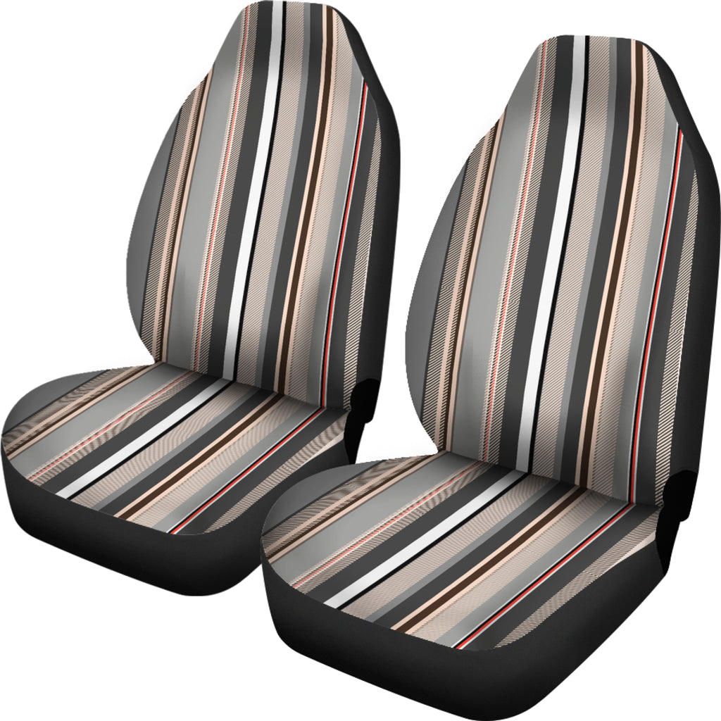 Brown Stripes Car Seat Covers