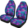 Blue Pink Plants Car Seat Covers