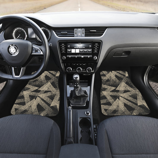 Abstract Zig Zag Car Floor Mats