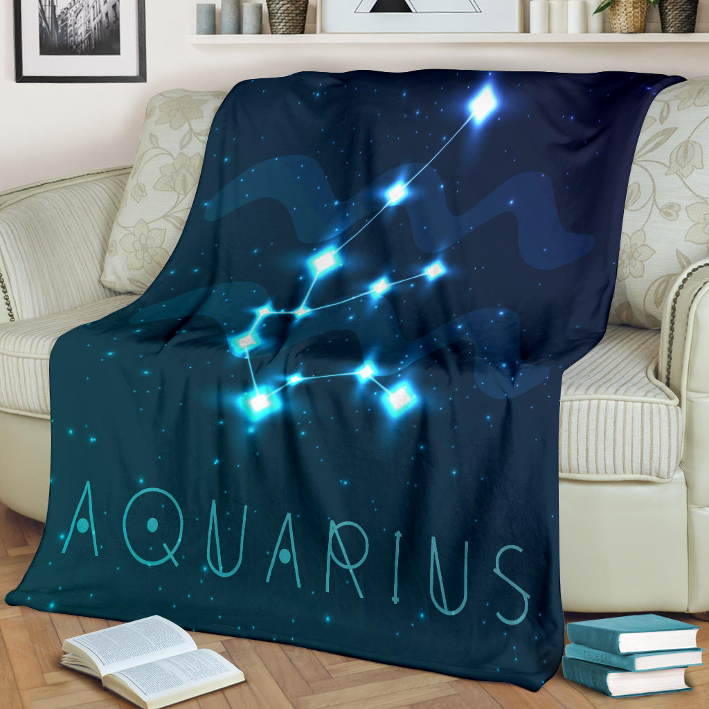 Aquarius Zodiac Blanket