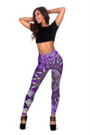 Purple Floral Mandalas Leggings