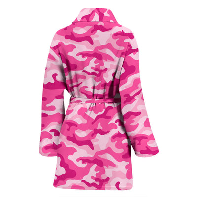 Womens Pink Camouflage Bath Robe