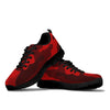 Dark Red Camouflage Sneakers