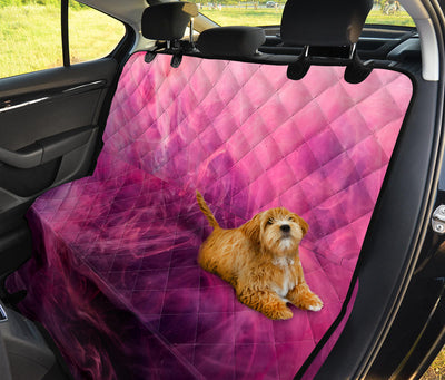 Pink Smoke Car Back Seat Pet Cover