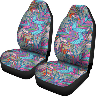 Colorful Feathers Car Seat Covers