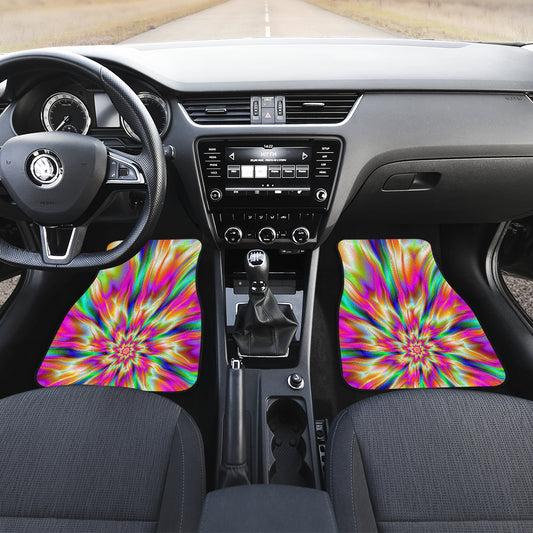 Colorful Psychedelic Car Floor Mats