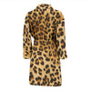 Mens Leopard Print Bath Robe