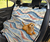 Abstract Waves Car Back Seat Pet Cover