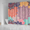 Colorful Floral Mandalas Shower Curtain
