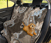 Brown Decor Car Back Seat Pet Cover