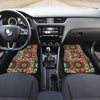 Brown Mandalas Car Floor Mats