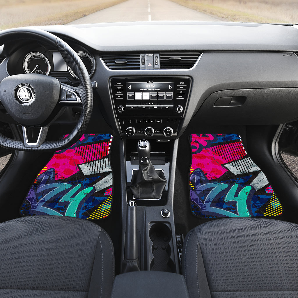 Colorful Graffiti Car Floor Mats