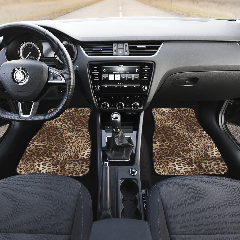 Leopard Print Car Floor Mats