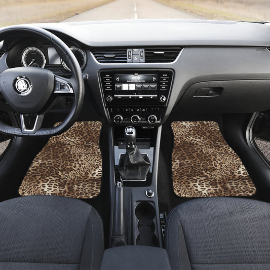 Leopard Print Car Floor Mats