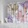 Pink & Purple Flowers Shower Curtain