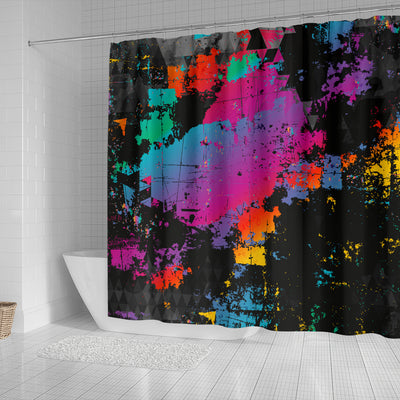 Colorful Abstract Shower Curtain