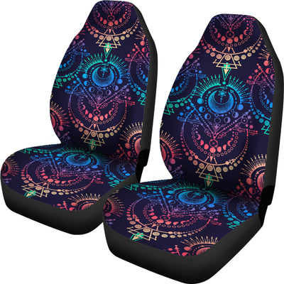 Colorful Spiritual Symbols Car Seat Covers