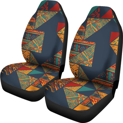 Orange Abstract Pattern Car Seat Covers