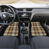 Brown Plaid Car Floor Mats