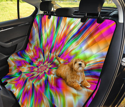 Colorful Psychedelic Car Back Seat Pet Cover