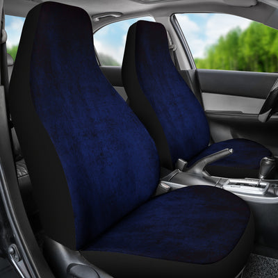 Navy Blue Grunge Car Seat Covers
