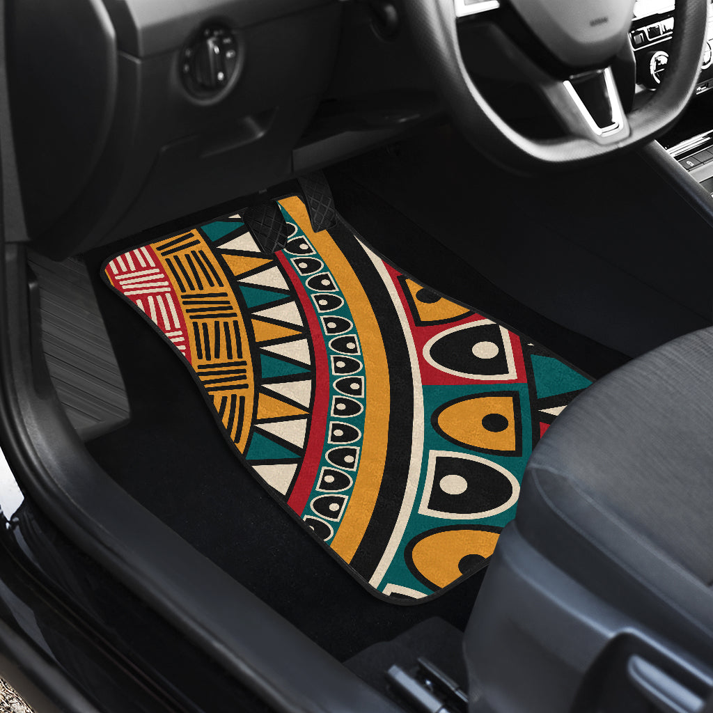 Brown Tribal Mandala Car Floor Mats