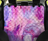 Purple Marble Print Car Back Seat Pet Cover