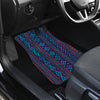 Blue Ethnic Stripes Car Floor Mats