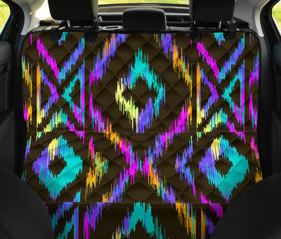 Neon Tribal Pattern Car Back Seat Pet Cover