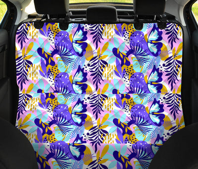 Colorful Floral Car Back Seat Pet Cover