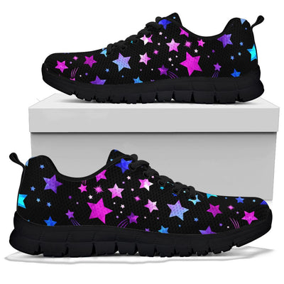 Purple Stars Sneakers - White