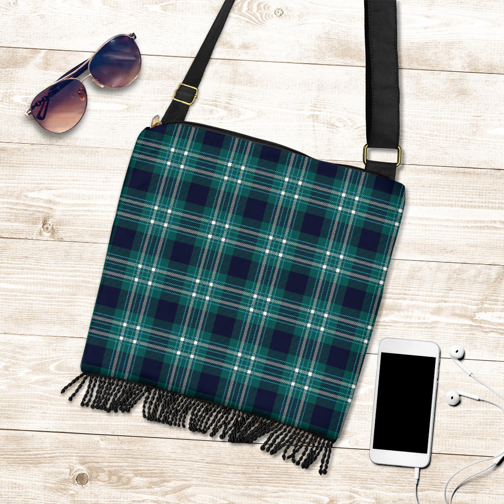 Green Plaid Crossbody Bag