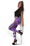 Purple Floral Mandalas Leggings