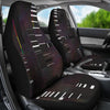Dark Grey & Black Abstract Car Seat Covers