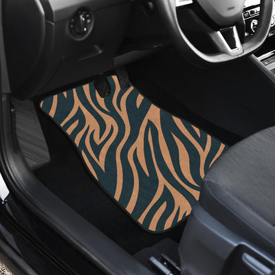 Brown Abstract Car Floor Mats