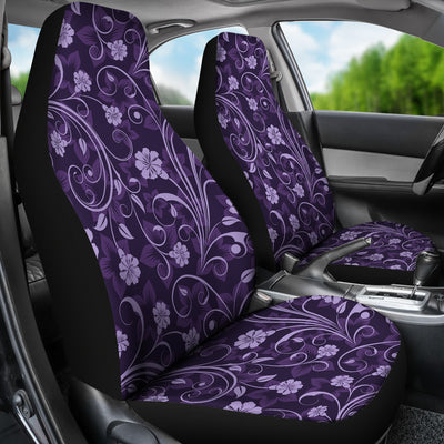 Purple Floral Car Seat Covers