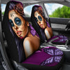 Purple Calavera Car Seat Covers