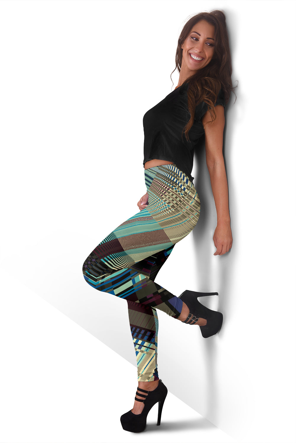 Diagonal Abstract Leggings