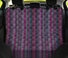 Purple Boho Chic Bohemian Stripes Car Back Seat Pet Cover