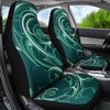 Green Tribal Swirls Car Seat Covers