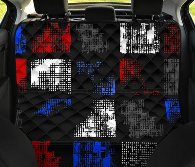 Abstract Blocks Car Back Seat Pet Cover